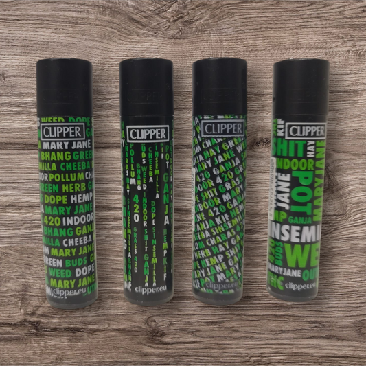 Clipper Large 4er Set - Cannafonts - "Red Pin"