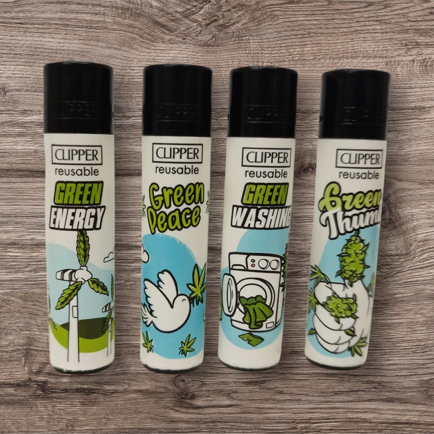 Clipper Large 4er Set " Green "