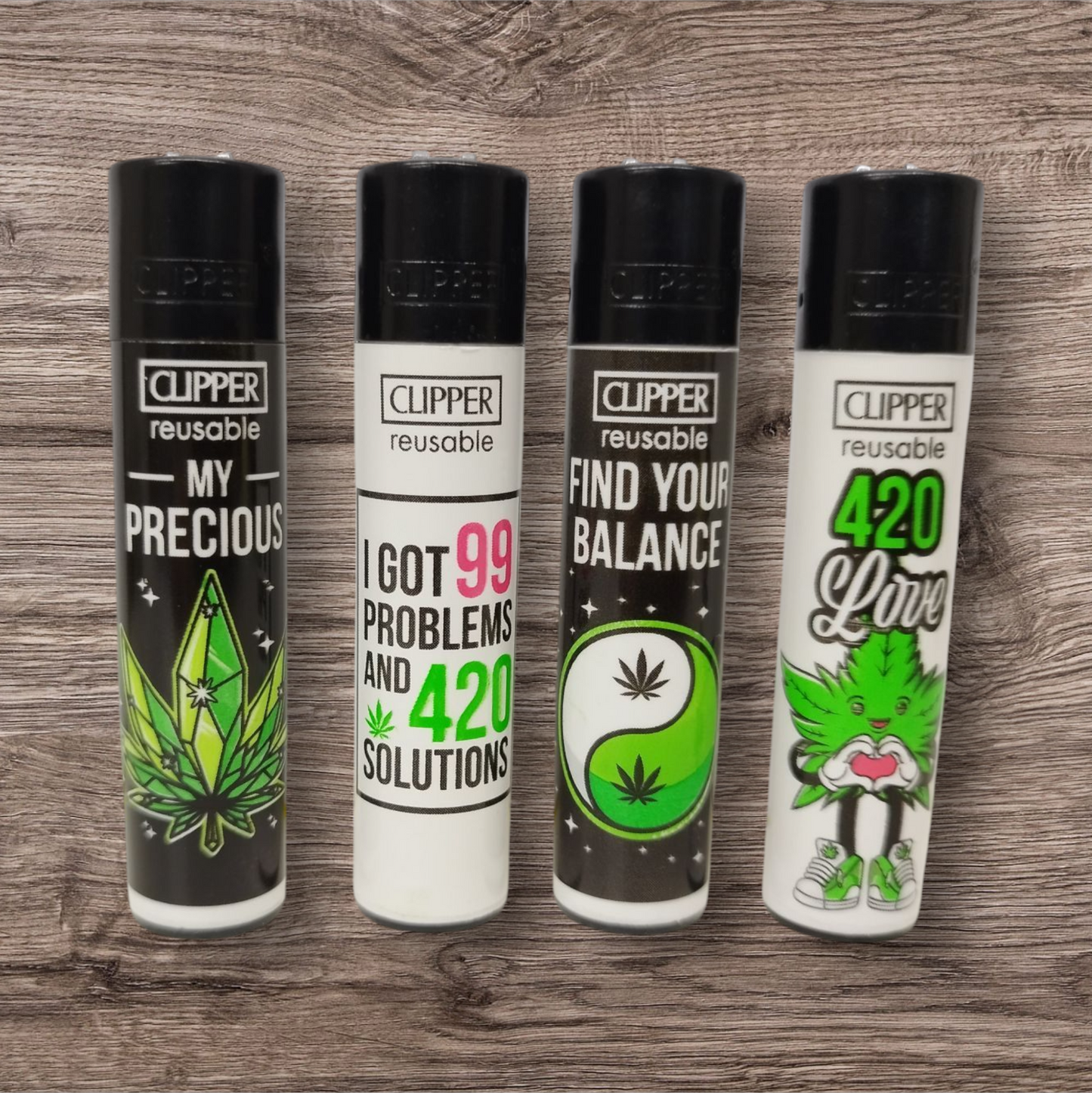 Clipper Large 4er Set " W..d Slogan 13 "