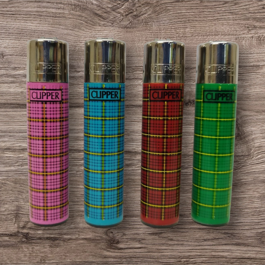 Clipper Large 4er Set " Retro Style " Red Pin