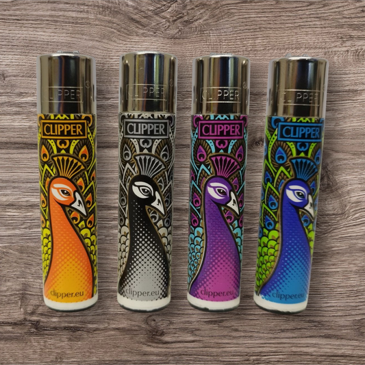 Clipper Large 4er Set " Peacock " Red Pin