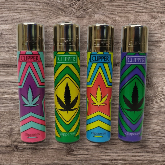 Clipper Large 4er Set "Color Weed 1 " Red Pin