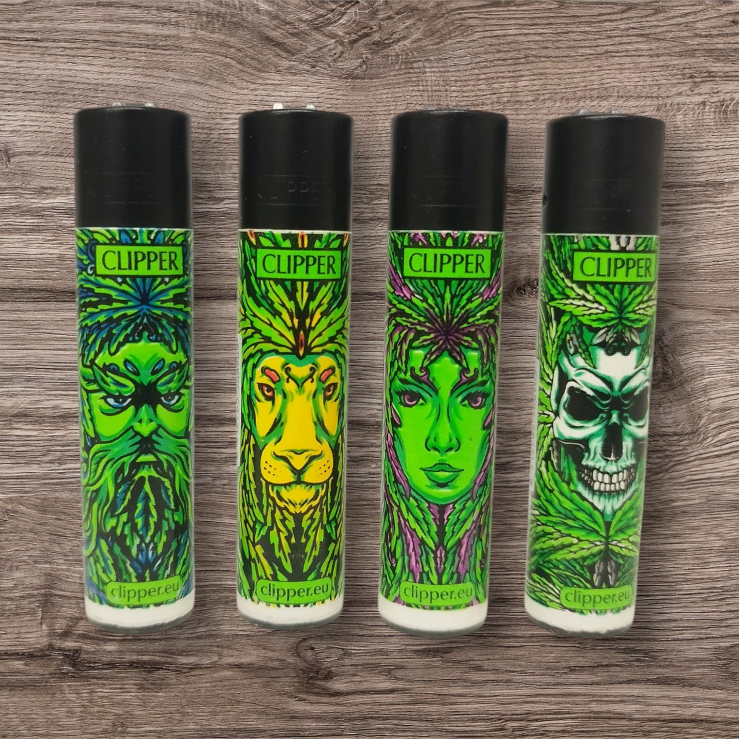 Clipper Large 4er Set - 420 Leaf Faces -