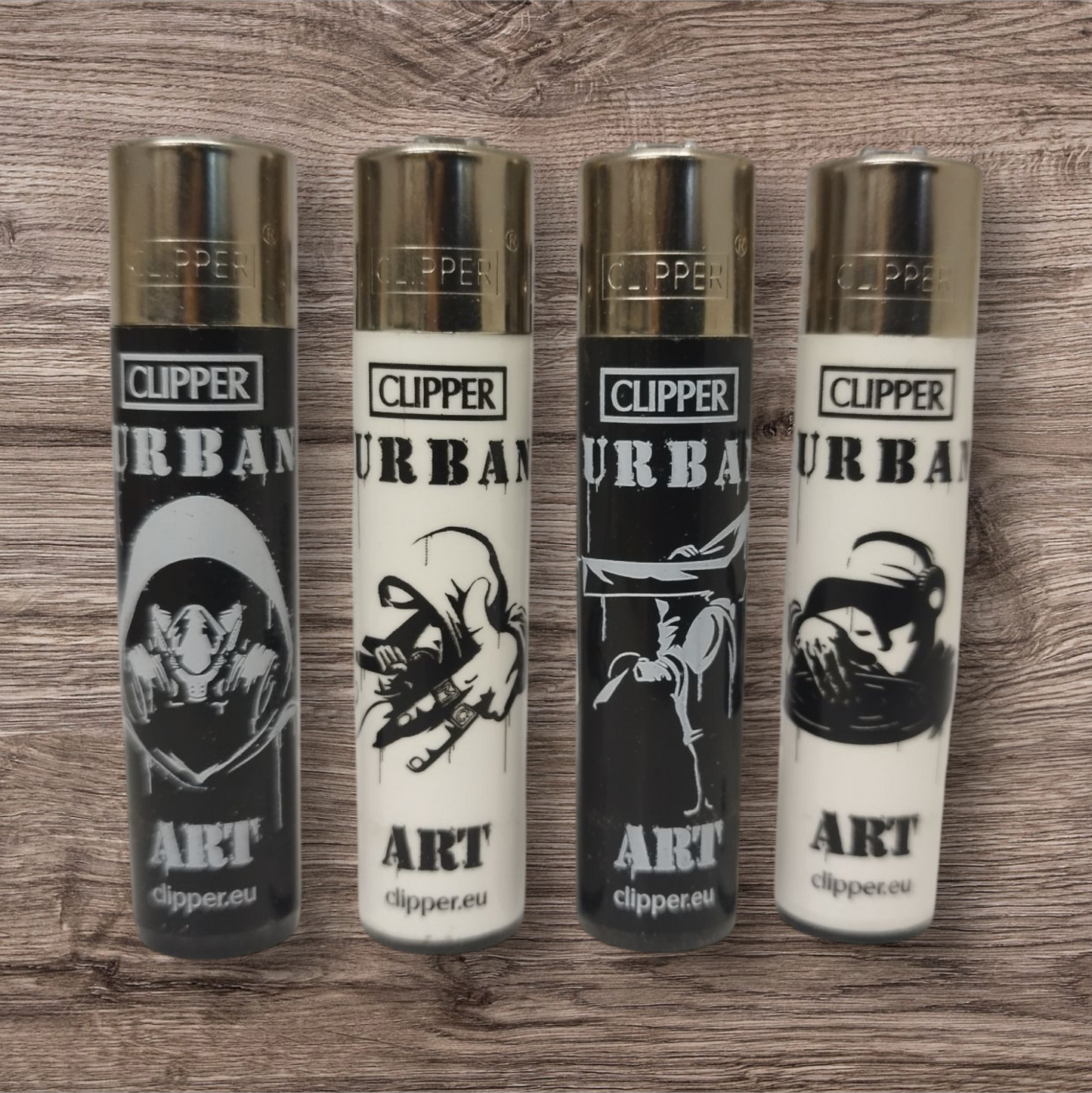 Clipper Large 4er - Set Urban Art - Red Pin