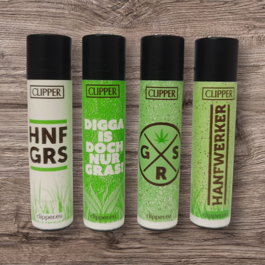 Clipper Large 4er Set - Gizeh Hanf + Gras - powered By Gizeh
