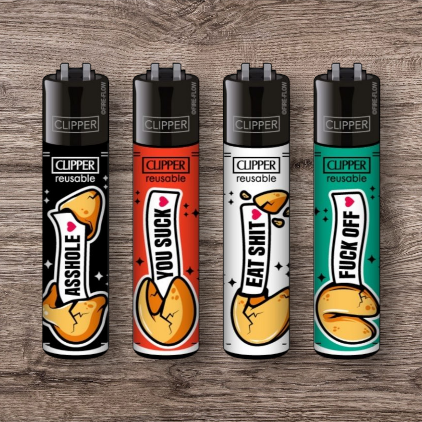 Clipper Large 4er Set - Fortune Cookies -