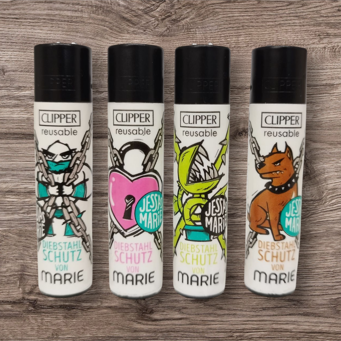 Clipper Large 4er Set - Marie Diebstahlschutz -
