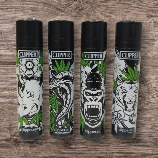 Clipper Large 4er Set - Jungle W..d - Red Pin