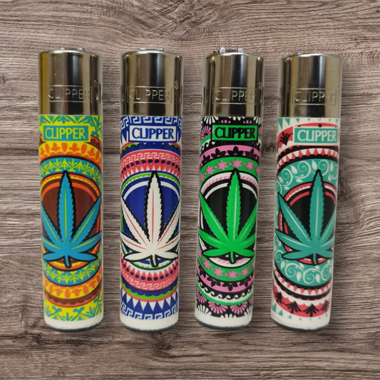 Clipper Large 4er Set - Leaf - Red Pin