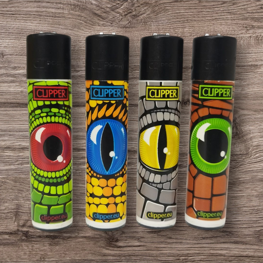Clipper Large 4er Set - Reptilias - Red Pin