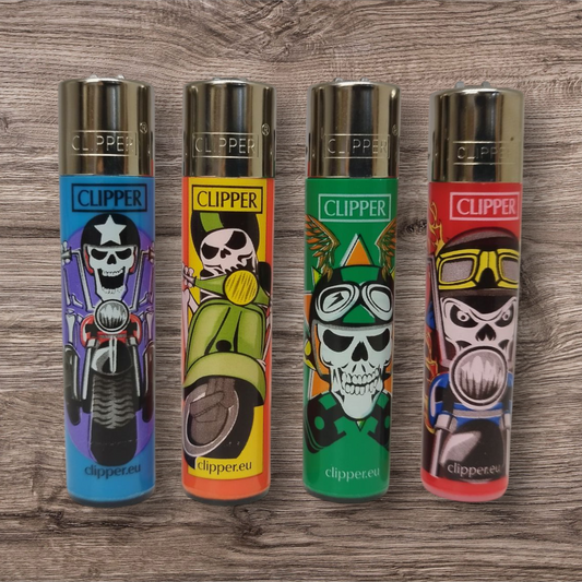 Clipper Large 4er Set - Skull Ride - Red Pin -