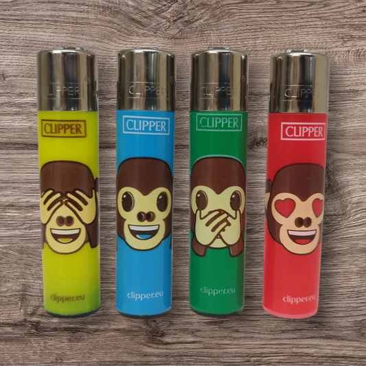 Clipper Large 4er Set - emoji Party 2 - Red Pin