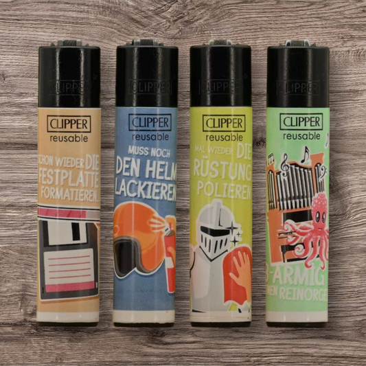 Clipper Large 4er Set - Trinksprüche -