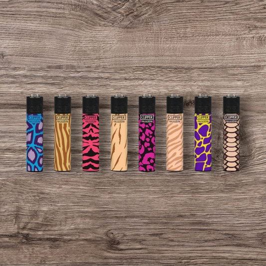 Clipper Large 8er Set - Animal Print -