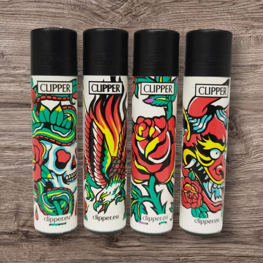 Clipper Large 4er Set - Hard Tattoo - Red Pin