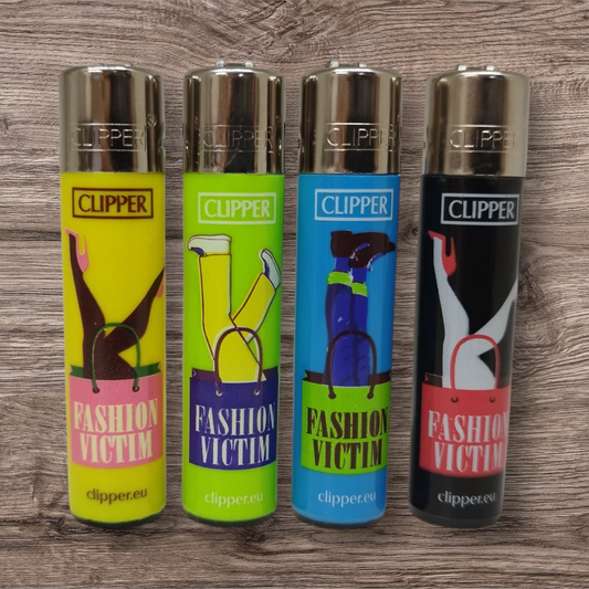 Clipper Large 4er Set - Fashion Victim - Red Pin