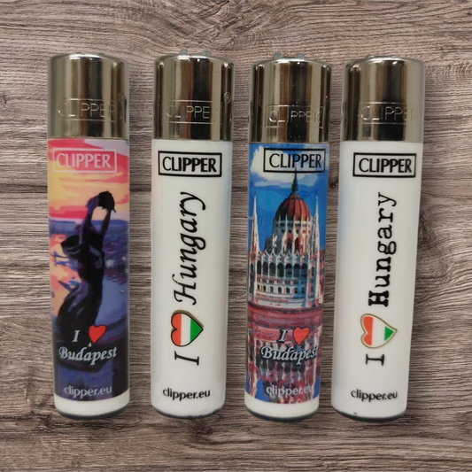 Clipper Large 4er Set - Hungary Touristic - Red Pin