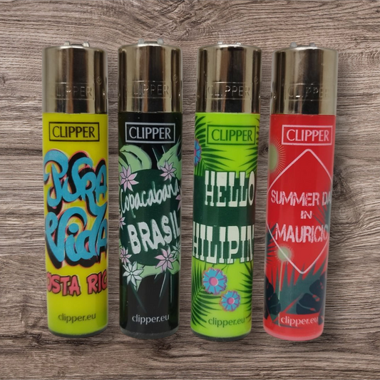 Clipper Large 4er Set - Tropical Island 3 - Red Pin