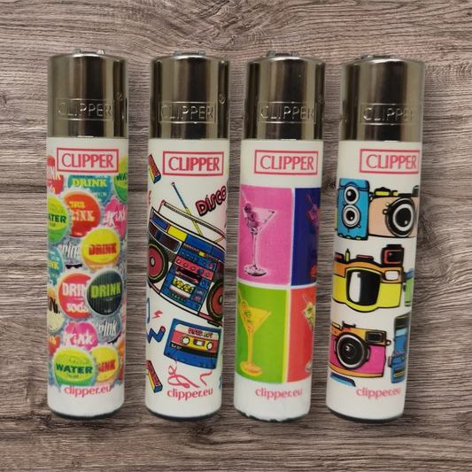Clipper Large 4er Set - Pop Art 2 - Red Pin
