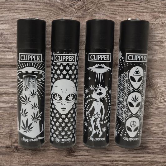 Clipper Large 4er Set - 420 Aliens 2 - Erste Auflage Red Pin
