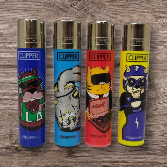 Clipper Large 4er Set - Cats4 - Red Pin