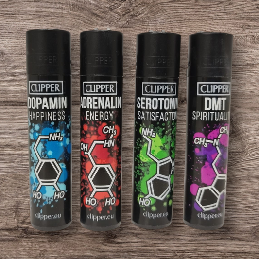 Clipper Large 4er Set - Molecules 2 - Red Pin