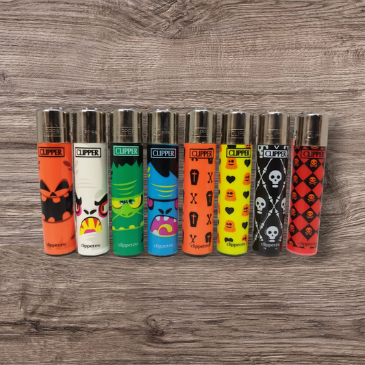 Clipper Large 8er Set - Monster horror - Red Pin