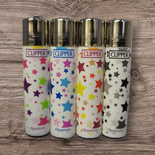 Clipper Large 4er Set - Stars 3 - Red Pin
