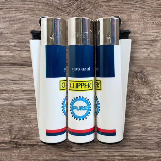 Clipper Large Single Clipper - Gas Azul - Weiß