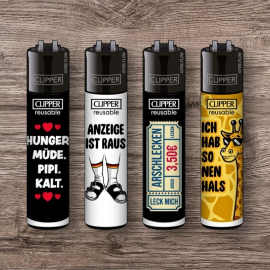 Clipper Large 4er Set - Sprüche #3 -