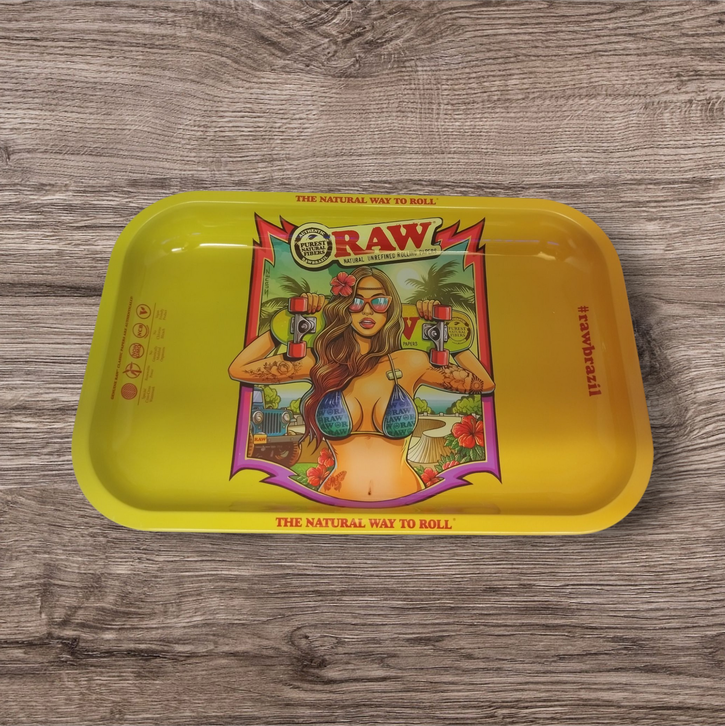 Raw Rolling Tray -  Brazil 2 - Medium