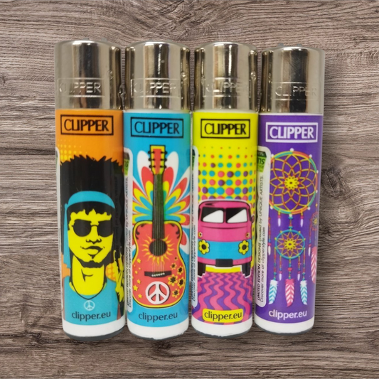 Clipper Large 4er Set - Hippie Passion - Red Pin