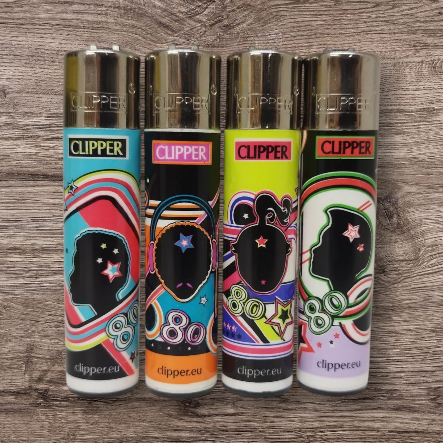 Clipper Large 4er Set - eighties by Shiri Shiber 2011 - Red Pin