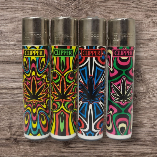 Clipper Large 4er Set - W..D Mandalas - Red Pin