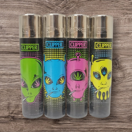 Clipper Large 4er Set - 420 Aliens - Red Pin - Erstauflage