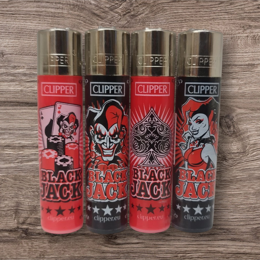 Clipper Large 4er Set - BLACKJACK - Red Pin
