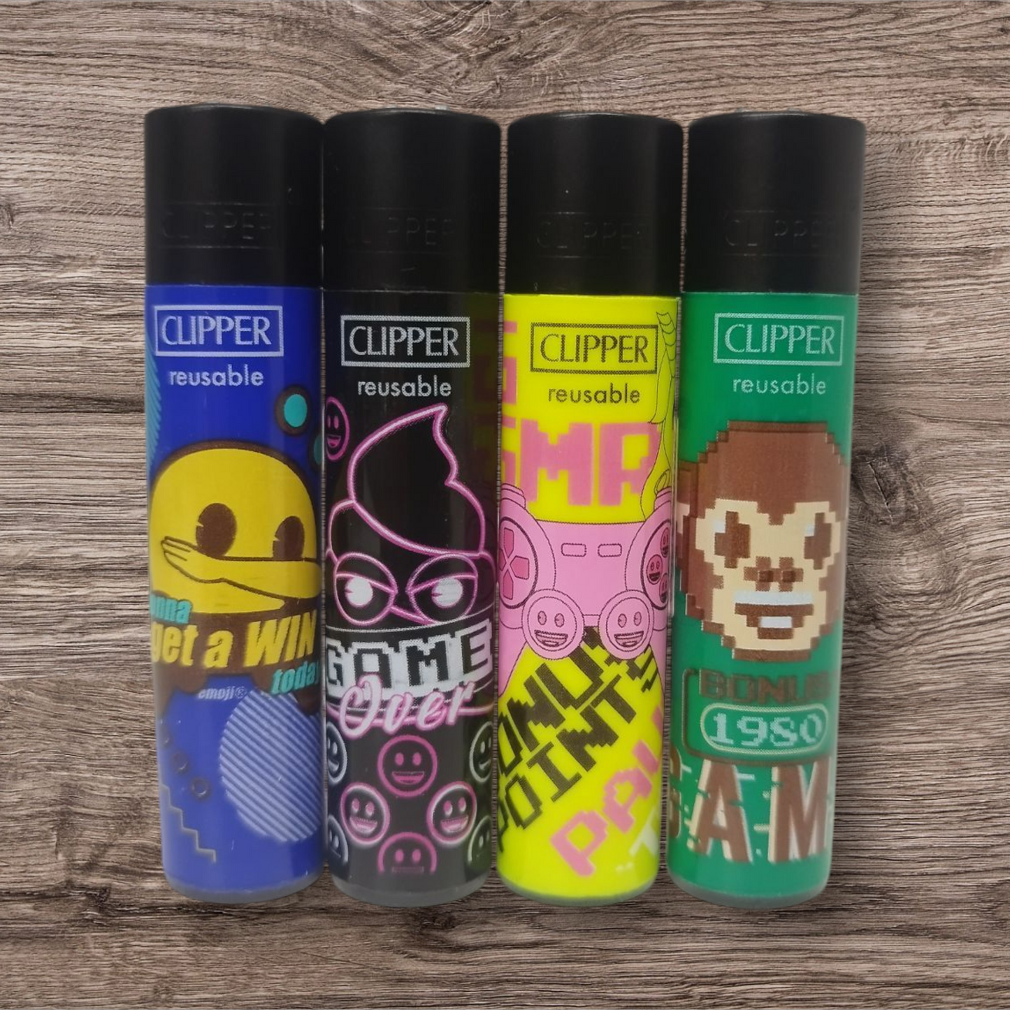 Clipper Large 4er Set - Emoji Gaming -