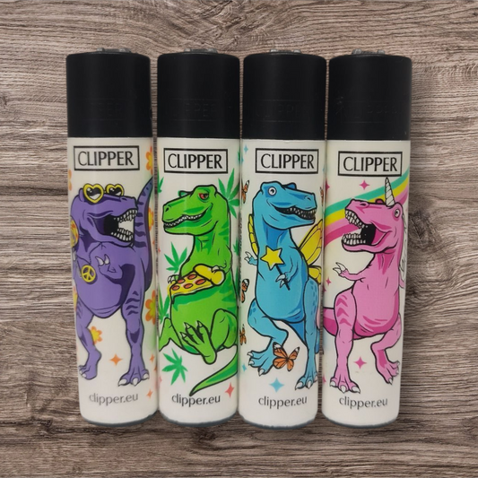 Clipper Large 4er Set - Kitsch Dinos - Erstauflage