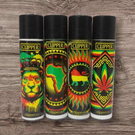 Clipper Large 4er Set - Rasta Stencil - Red Pin