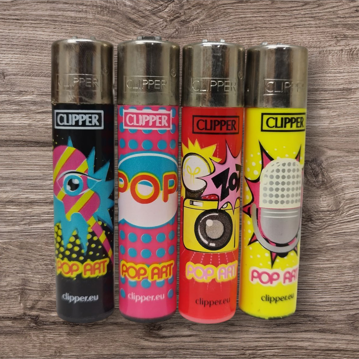 Clipper Large 4er Set - Pop Art 2 - Red Pin