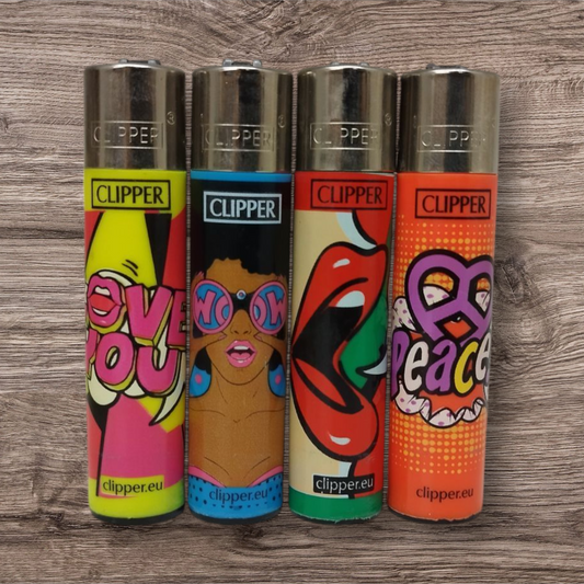 Clipper Large 4er Set - Pop Art 1 - Red Pin