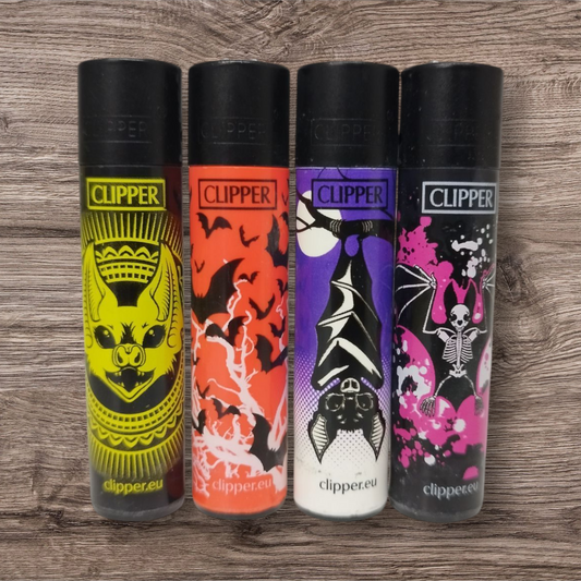 Clipper Large 4er Set - Fledermaus - Red Pin