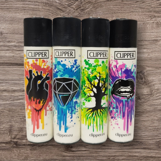 Clipper Large 4er Set - Splatter Symbols 2 - Red Pin