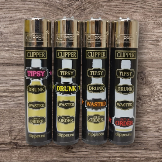 Clipper Large 4er Set - Drink-O-Meter - Red Pin