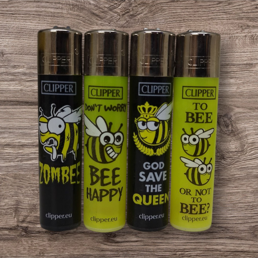Clipper Large 4er Set - Bees - Red Pin