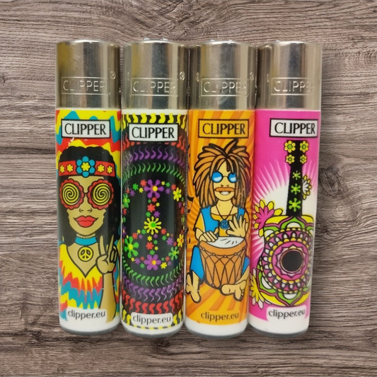 Clipper Large 4er Set - Hippie Peace 2 -