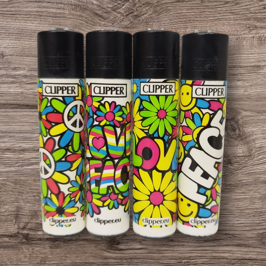 Clipper Large 4er Set - Hippie Cool 3 - Red Pin