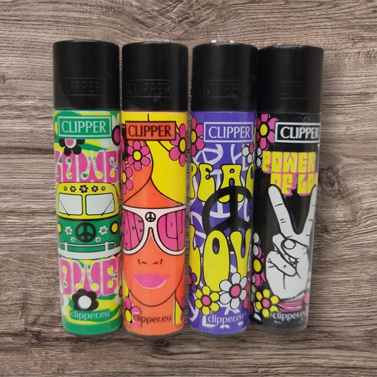 Clipper Large 4er Set - Hippie Cool 2 -Red Pin