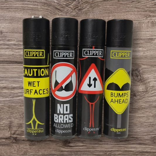 Clipper Large 4er Set - Babe Signs - Red Pin