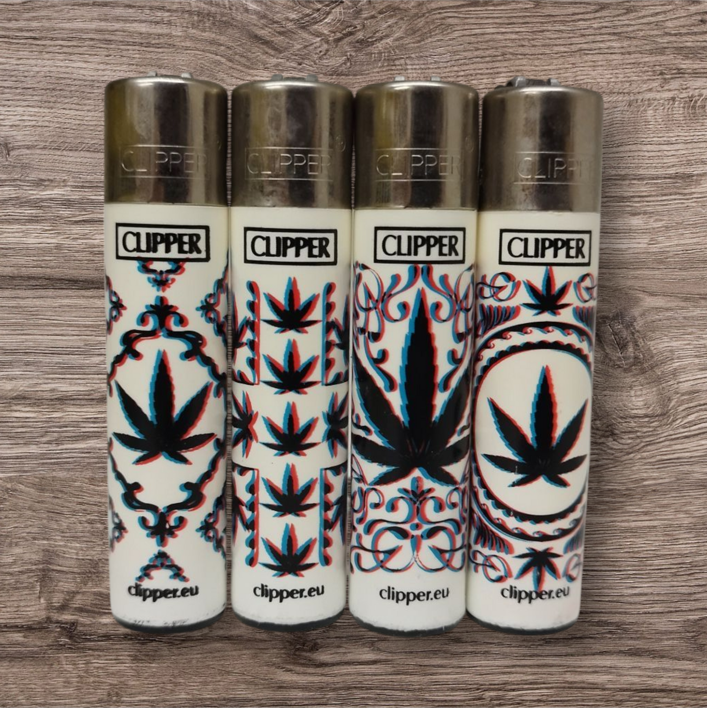 Clipper Large 4er Set - Leaves 27 - Red Pin
